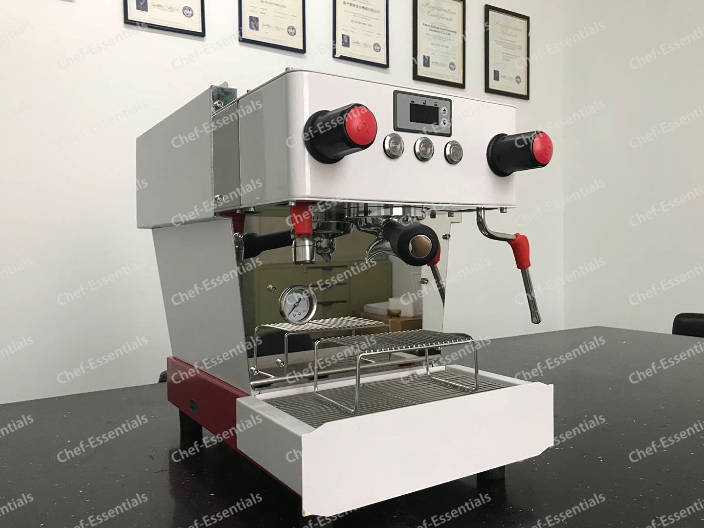 KB01-PA Commercial Espresso Coffee Machine 110V - 9 Bar Professional Coffee Maker with Milk Frother Steam Wand for Venti Cups - Perfect for Cafes, Restaurants & Home Baristas
