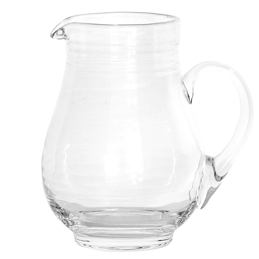 Bilbao Glass Pitcher - 1.5L Elegant Glass Water Pitcher with Handle - Perfect for Iced Tea, Lemonade, Juice & Water - Great for Parties, Dining & Home Decor