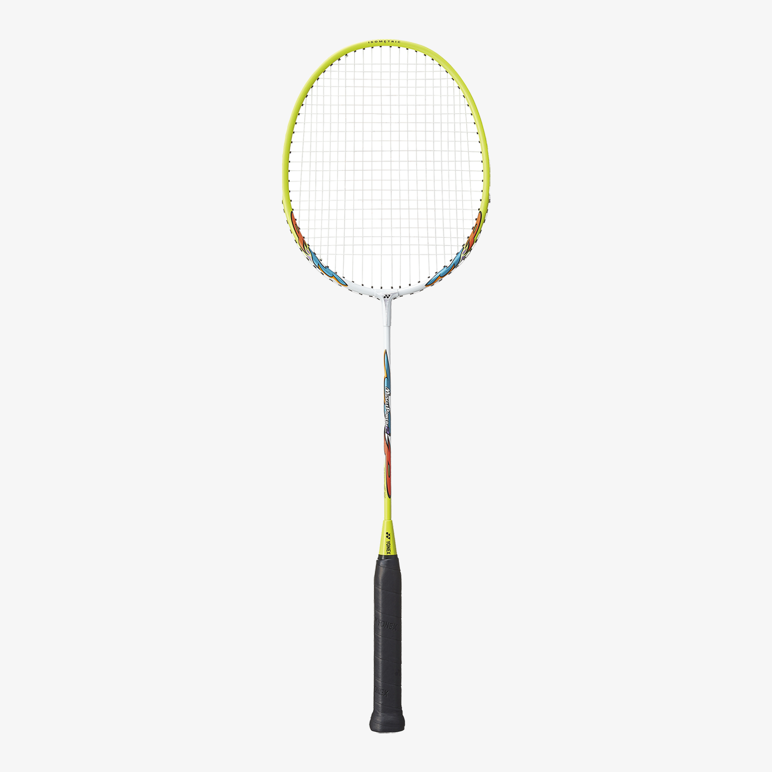Yonex Muscle Power 2 Badminton Racket - Pre-Strung (White/Yellow) for Women | Professional Tennis & Badminton Equipment for Indoor & Outdoor Sports