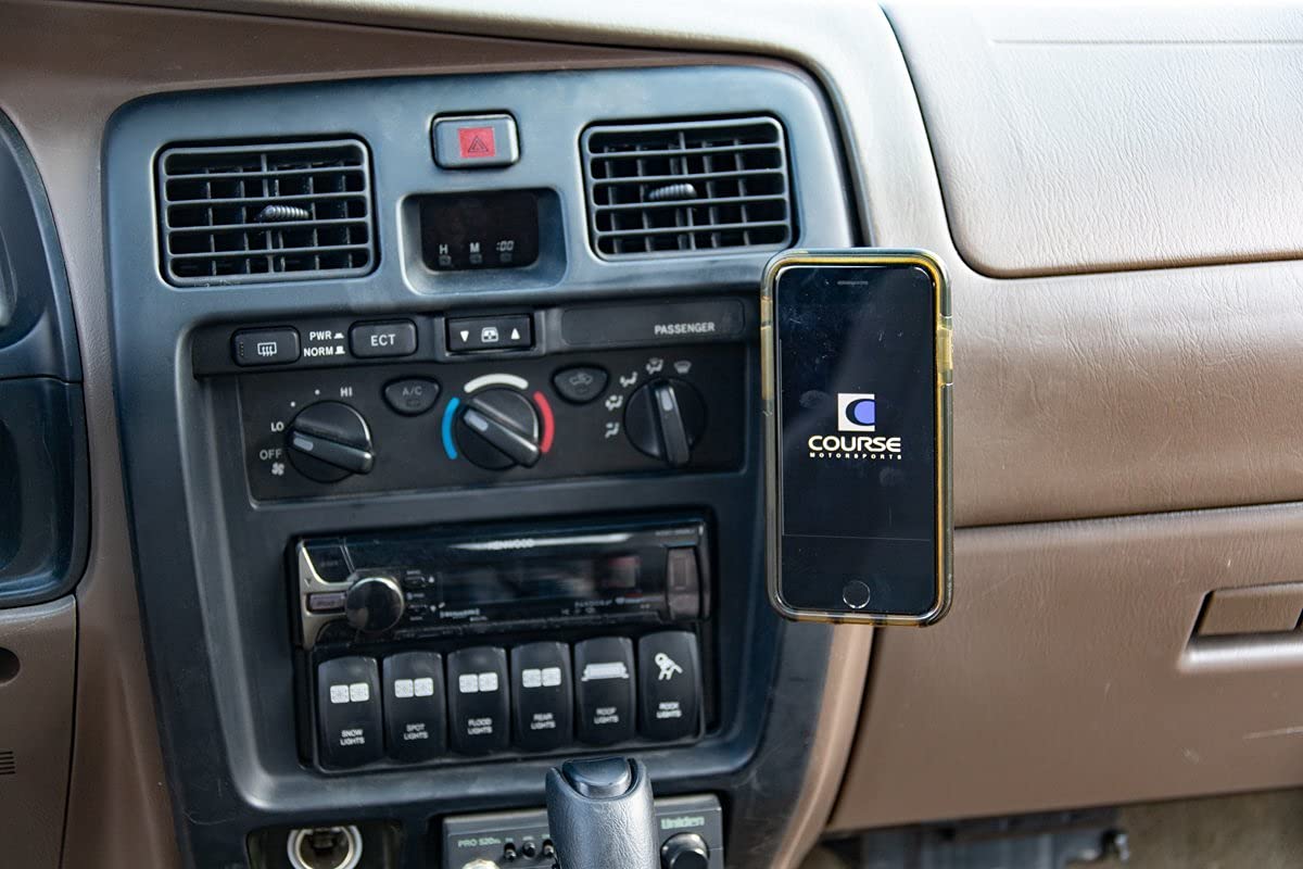 Course Motorsports DirectFit Wireless Charging Car Phone Mount - Auto-Grip Phone Holder for Toyota 4Runner (1999-2002) | Secure Charging for Road Trips & Daily Commutes (Black)