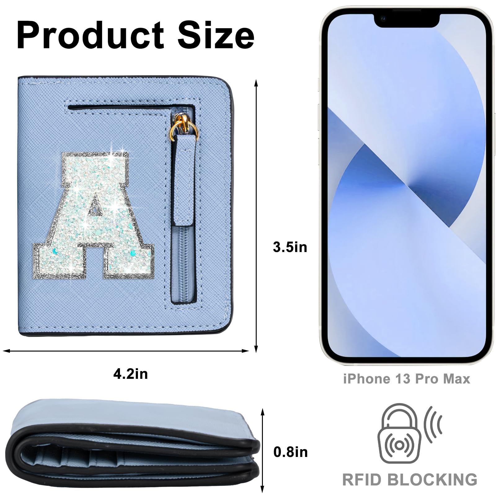 RFID Blocking Wallet for Girls Ages 8-14 | Cute Teen Birthday Gift | Secure Credit Card Holder for School & Shopping | Preppy Accessories for Women & Kids