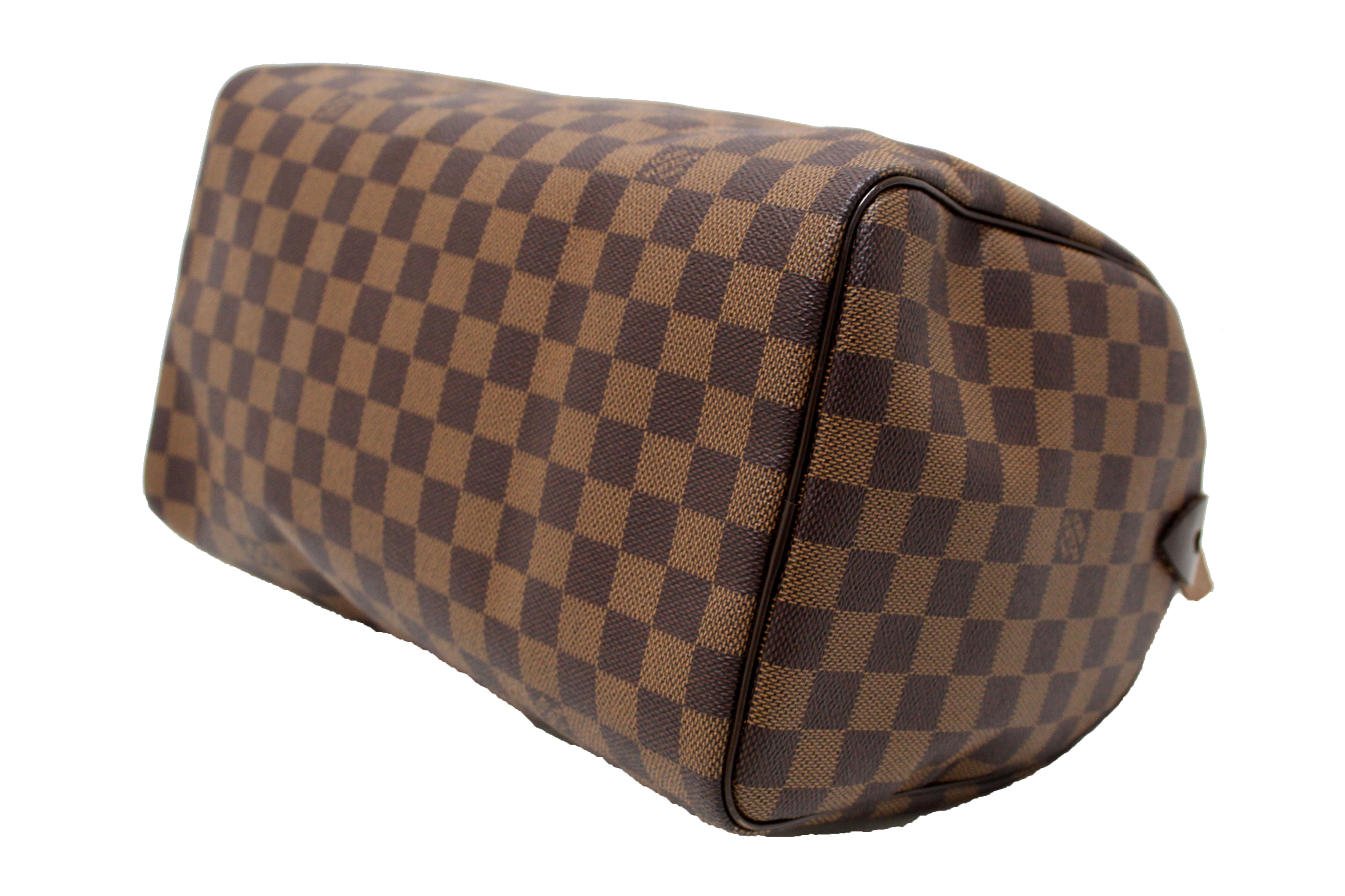 Authentic Louis Vuitton Damier Ebene Canvas Speedy 30 Handbag for Women | Luxury Designer Shoulder Bag | Perfect for Work, Travel & Everyday Use