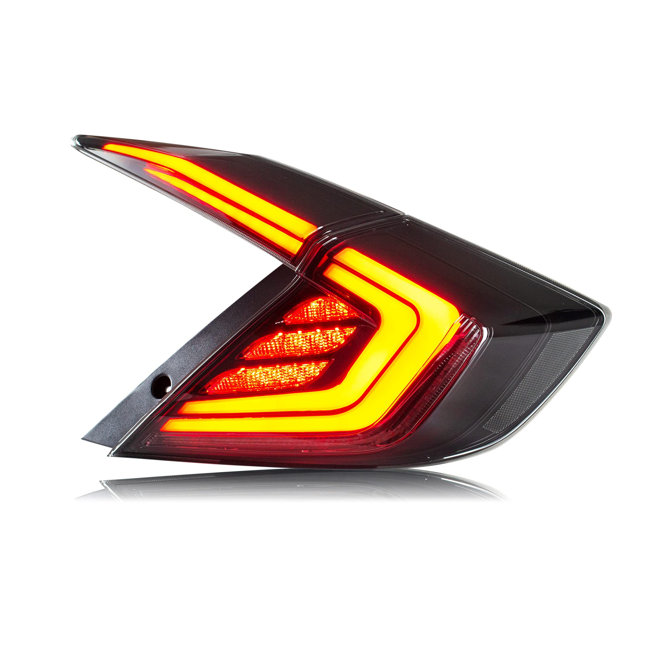 2016-2021 Honda Civic 10th Gen Sedan LED Tail Lights with DRL & Start-Up Animation | Flashing Brake Lights | Not for Hatchback | Upgrade Your Night Driving Safety & Style