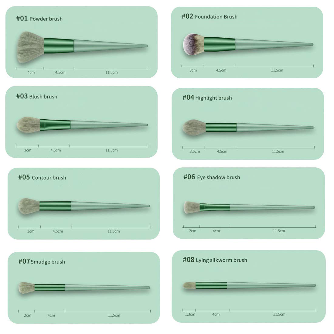 13pcs Premium Makeup Brush Set - Synthetic Bristles for Foundation, Eyeshadow & Contour | Portable Travel Case Included | Perfect for Women & Girls | Ideal for Everyday Makeup, Professional Use & Travel