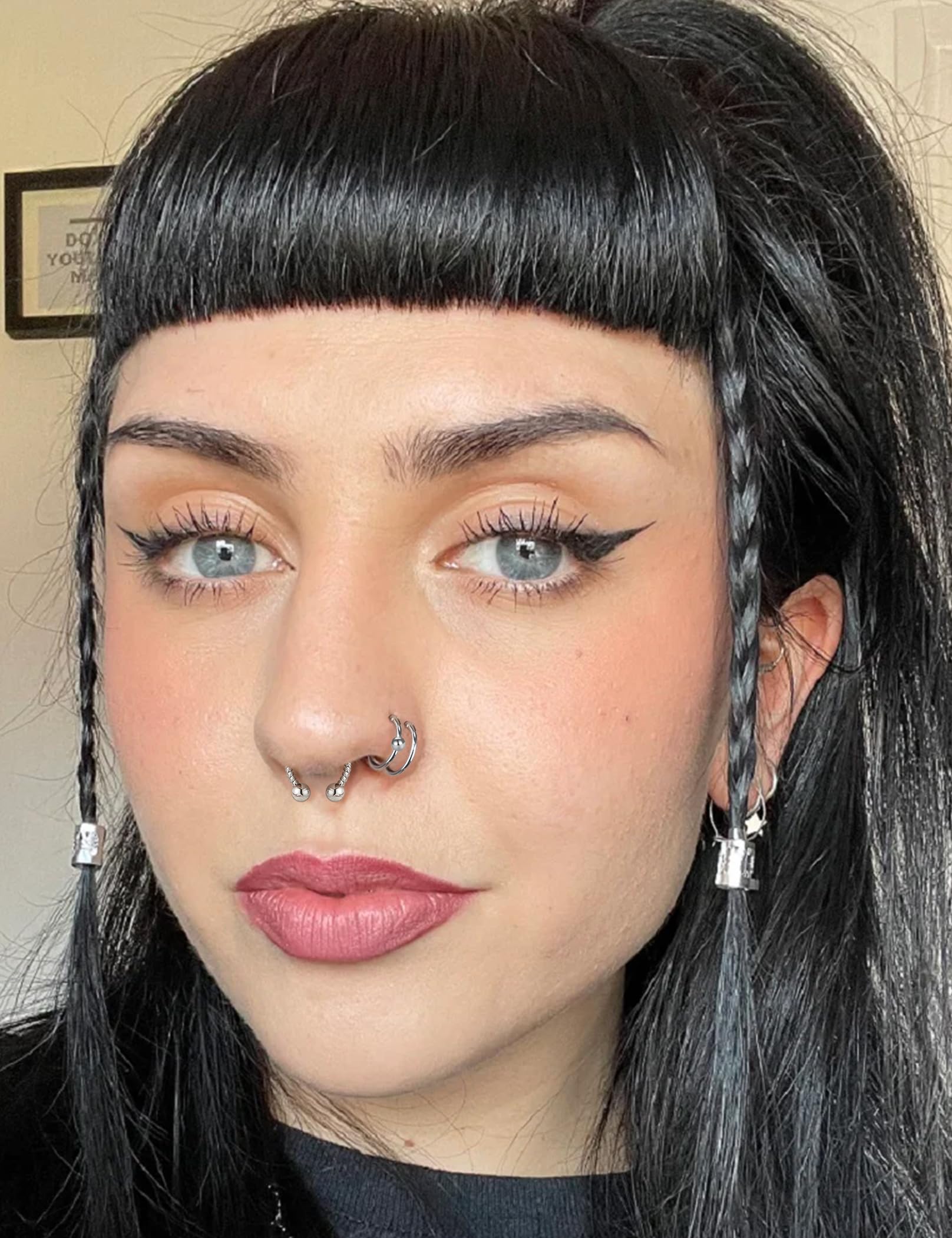 20G 316L Stainless Steel Nose Rings - L Shape Hoop Studs & Screw Bone Nose Rings for Women & Men (38Pcs) - Perfect for Piercing Jewelry, Gifts, and Everyday Wear