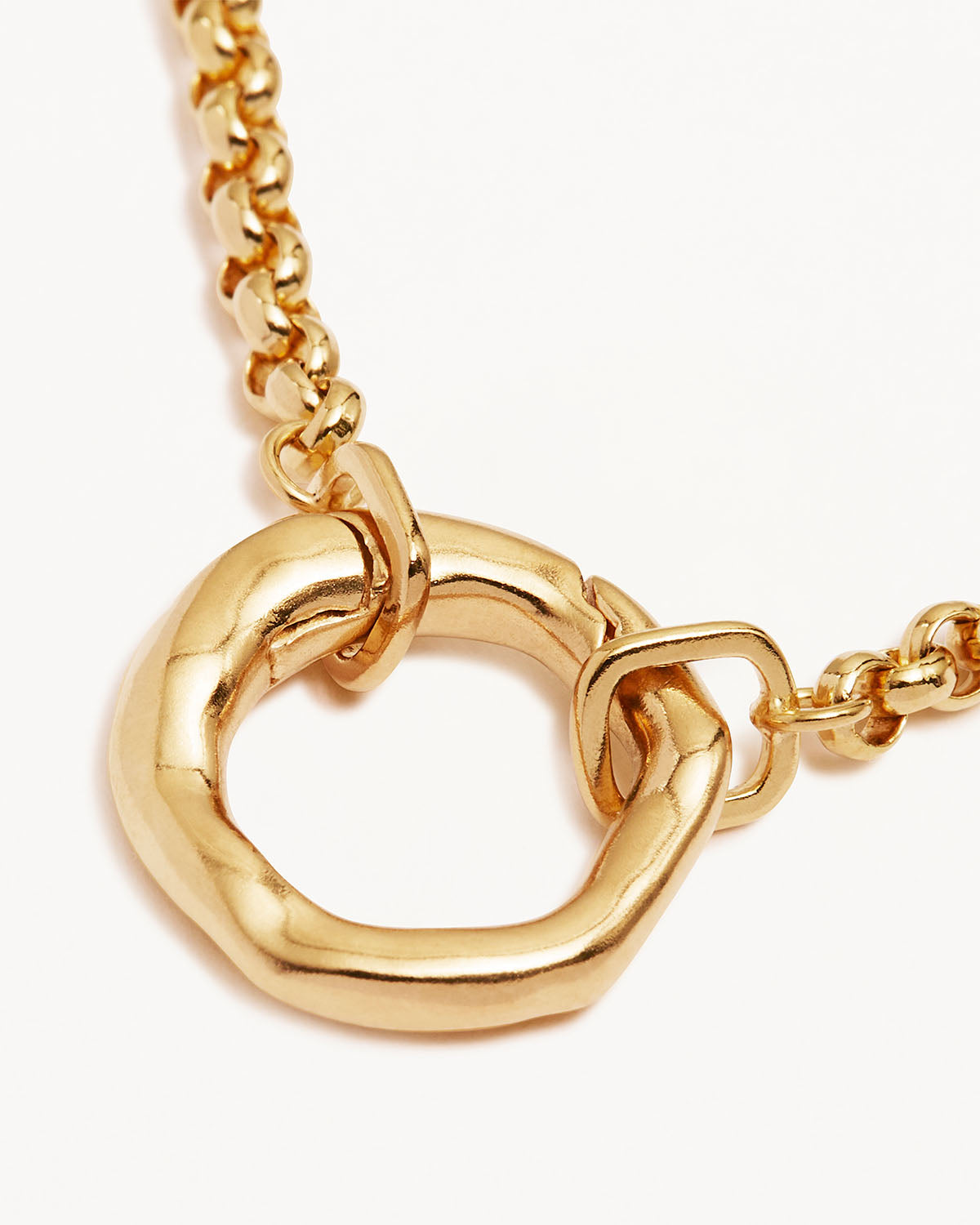 18K Gold Vermeil Horizon Annex Link Necklace for Women - Elegant Layered Chain Jewelry for Everyday Wear, Gift Giving & Special Occasions