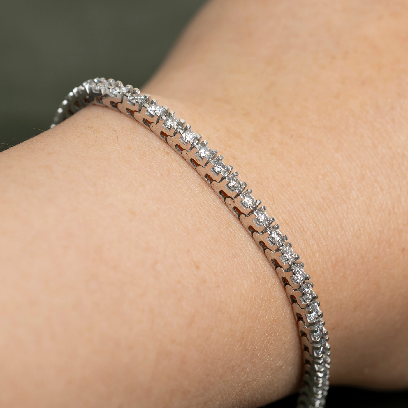 14K Gold Diamond Tennis Bracelet for Women | 2.90 Carat Total Weight | 7 Inches | Elegant Jewelry Gift for Anniversary, Wedding & Special Occasions