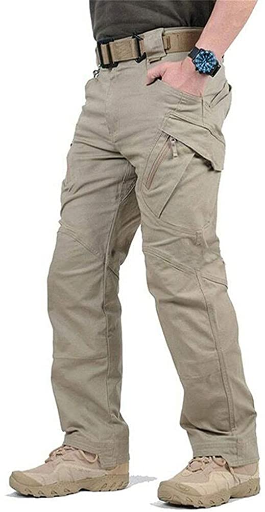 LELEBEAR Upgraded Men's Tactical Waterproof Pants - Outdoor Hiking & Camping Gear - Durable, Windproof & Quick-Dry Tactical Trousers for Hunting, Fishing & Adventure Activities