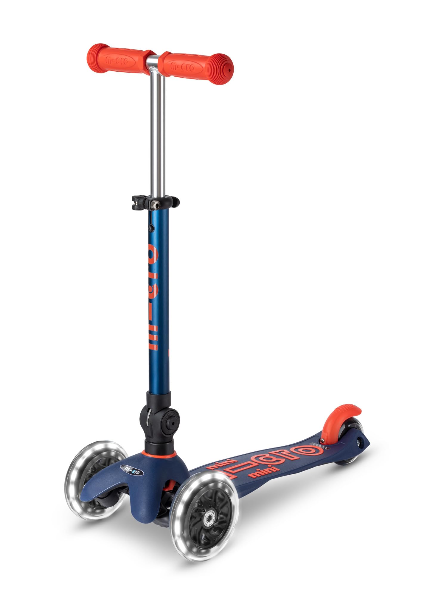 Micro Kickboard Mini Deluxe Foldable LED Scooter for Kids Ages 2-5 | 3-Wheel Lean-to-Steer Swiss-Designed Scooter with Light-Up Wheels | Perfect for Neighborhood Rides, Park Adventures & Learning Balance