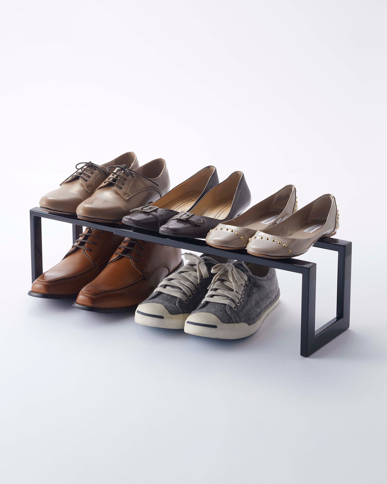 Expandable Shoe Rack - 6-Tier Metal Shoe Organizer for Closet, Entryway & Bedroom - Space Saving Storage Solution for Shoes, Boots & Sneakers