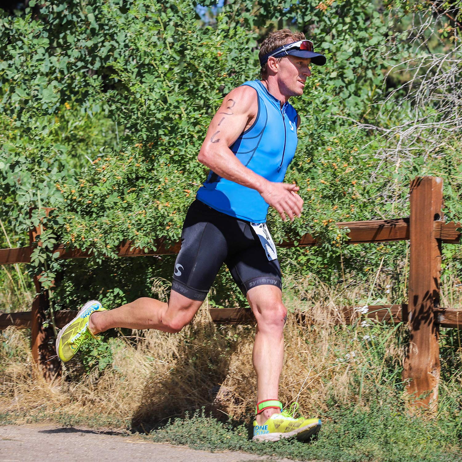 Synergy Men's Triathlon Shorts - Quick-Dry, Comfortable & Breathable for Swimming, Cycling & Running Triathlon Training