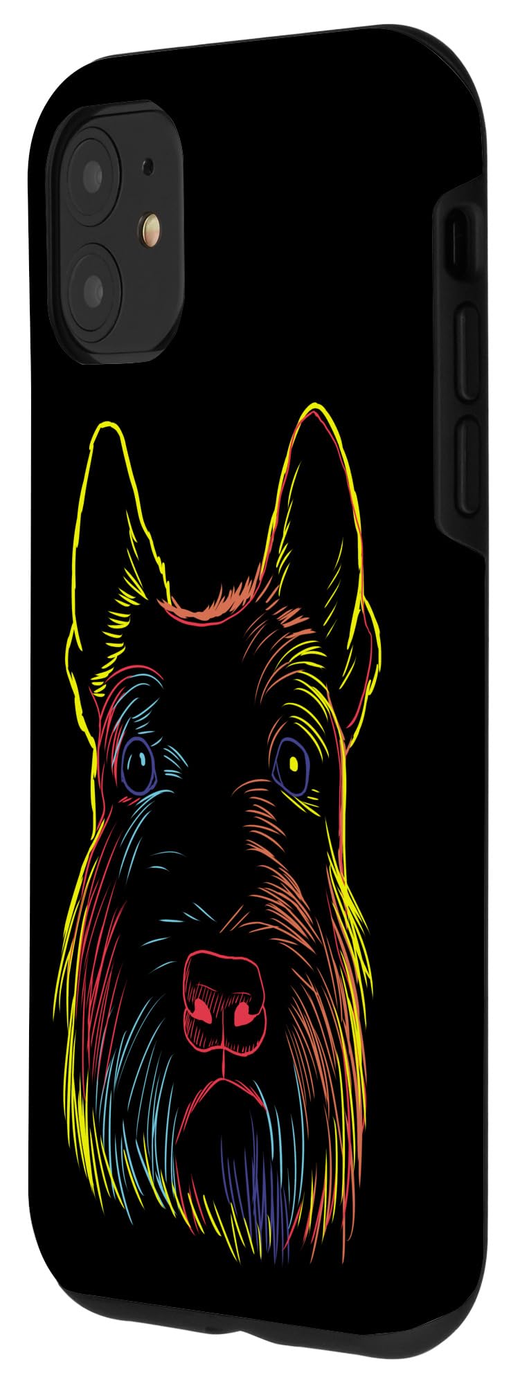 Colorful Scottie Dog Scottish Terrier iPhone 11 Case - Cute Protective Cover for Everyday Use, Travel & Gifts