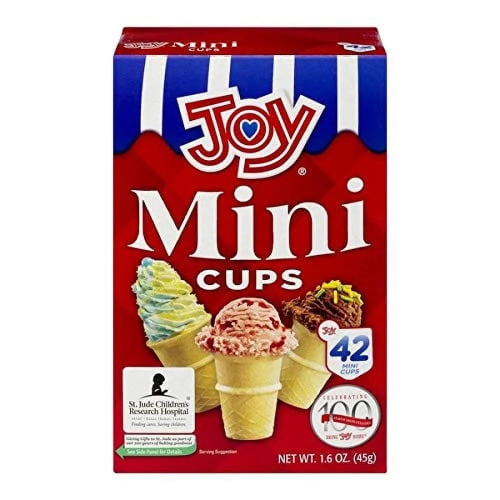 Mini Ice Cream Cones & Dessert Cups - 42 Count (Pack of 8) - Perfect for Parties, Sundaes & Bite-Sized Treats