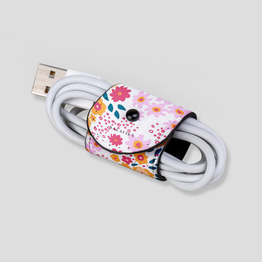 Eco-Friendly Spring Ditsy Print Wrap Cord - Perfect for DIY Crafts, Gift Wrapping & Home Decor Projects
