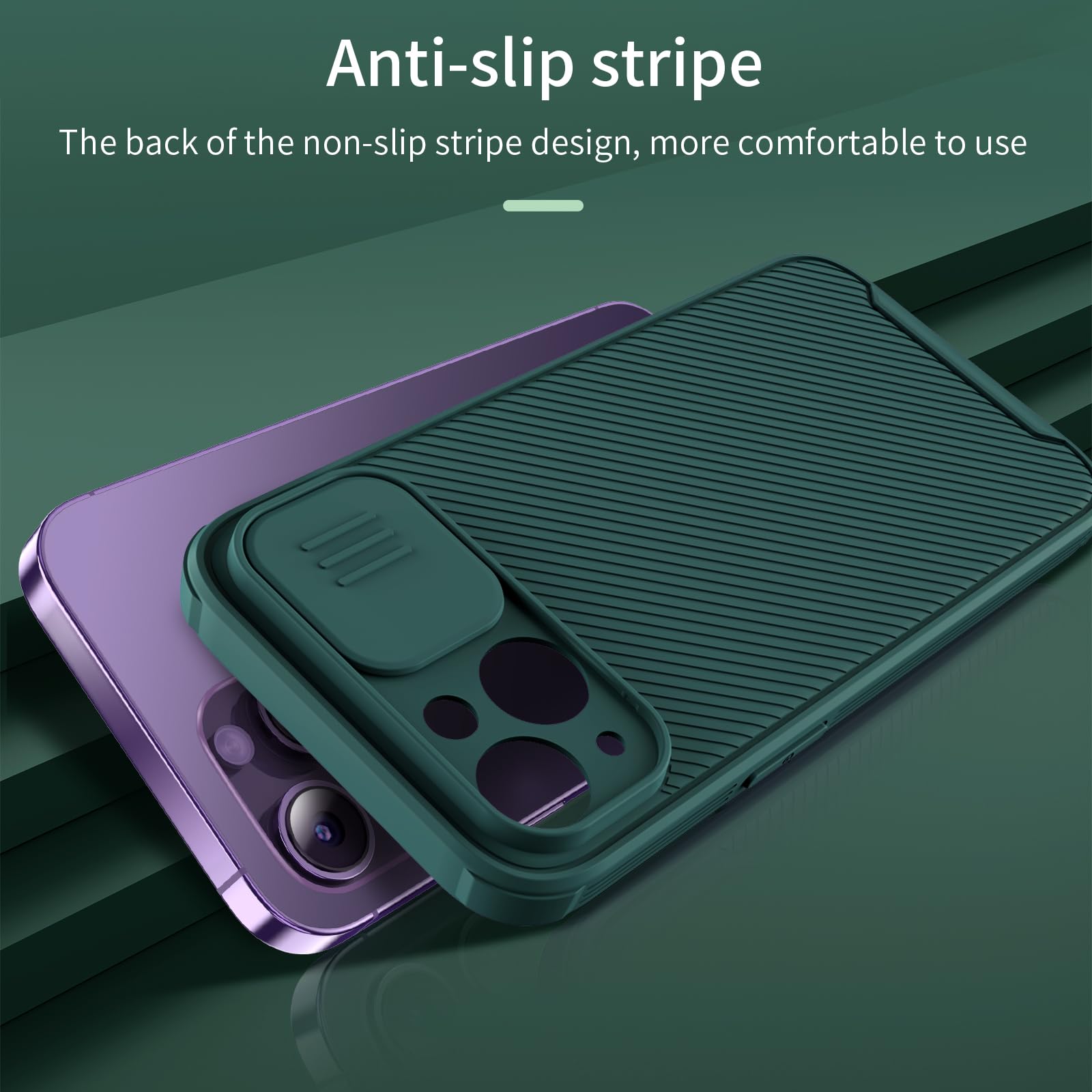 Hitaoyou Magnetic iPhone 13 Case with Slide Camera Cover - Slim Magsafe Compatible Protective Phone Cover for Women (Green) | Perfect for Wireless Charging & Everyday Protection