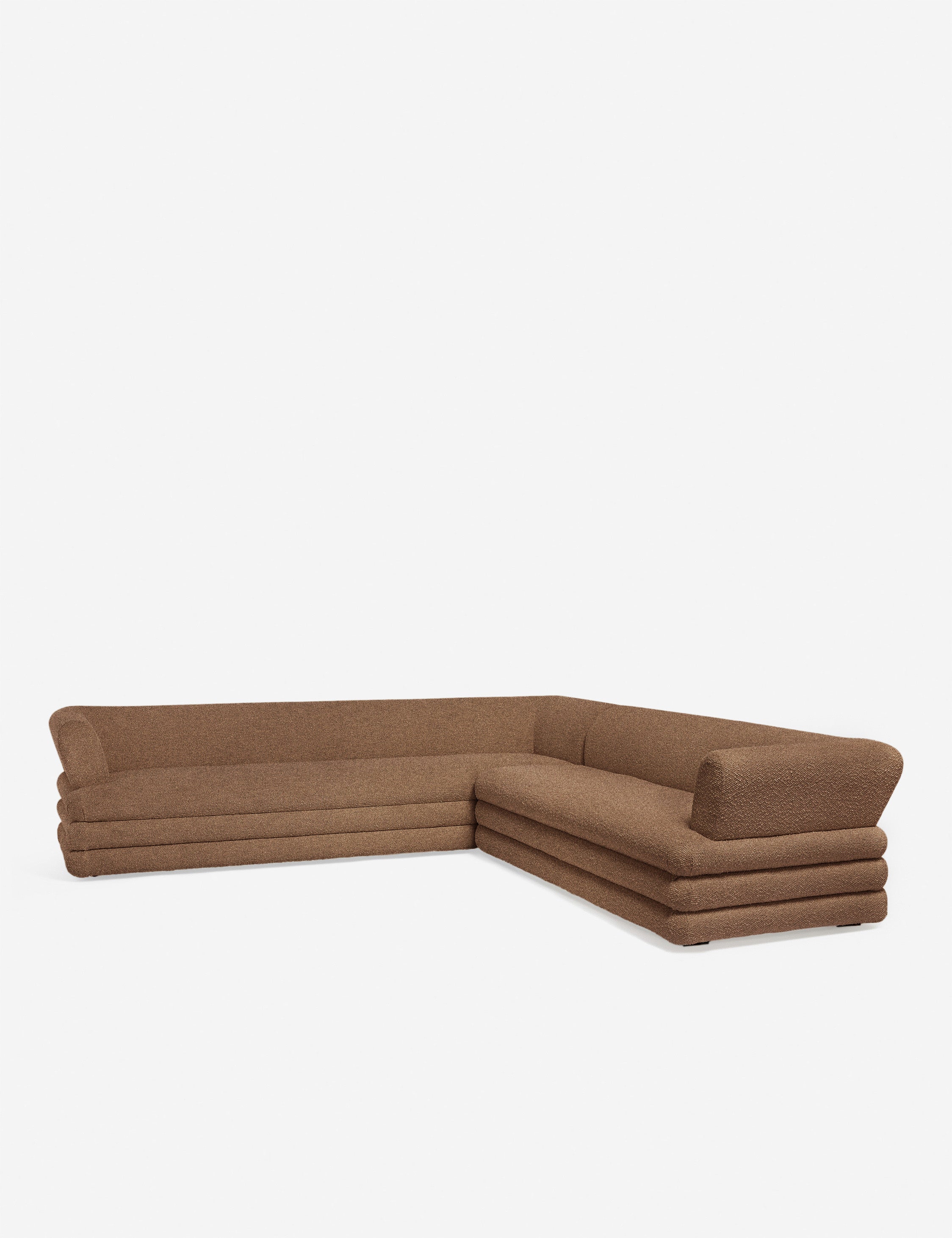 Babs Corner Sectional Sofa by Sarah Sherman Samuel - Modern L-Shaped Couch for Living Room, Lounge & Family Room - Comfortable Fabric Upholstery Sofa Set for Home Decor