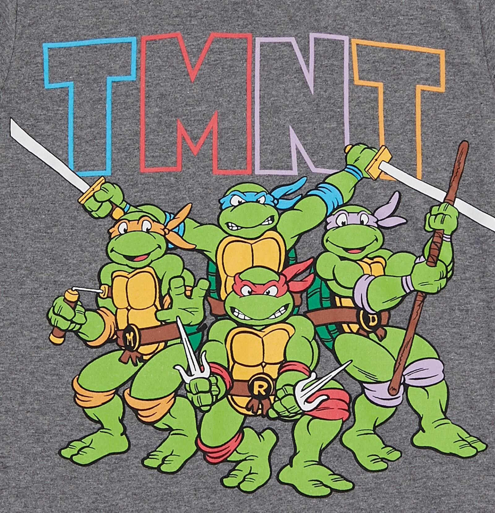 Teenage Mutant Ninja Turtles 3-Pack Hooded Pullover T-Shirts for Toddlers & Kids - Soft Cotton Playwear for School, Playdates & Family Outings