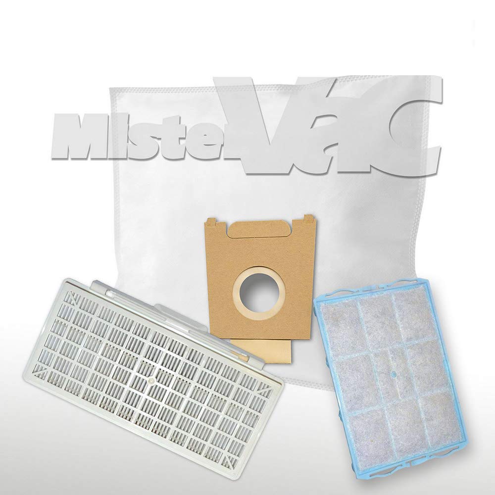 Bosch BGL8334/01 Perfectionist Vacuum Cleaner Bags & Filters - 30 Replacement Bags + HEPA & Motor Filters - Compatible with Bosch Perfectionist Series - Ideal for Home Cleaning & Allergen Reduction