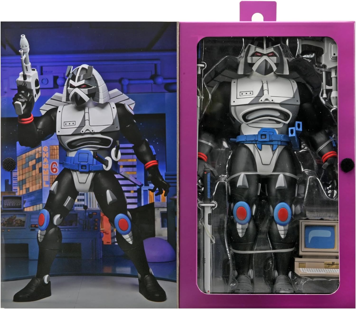 NECA Teenage Mutant Ninja Turtles Colossal Chrome Dome Action Figure - Collectible TMNT Toy for Fans, Perfect for Display & Play | Home Decor, Office Display, Gift for TMNT Lovers