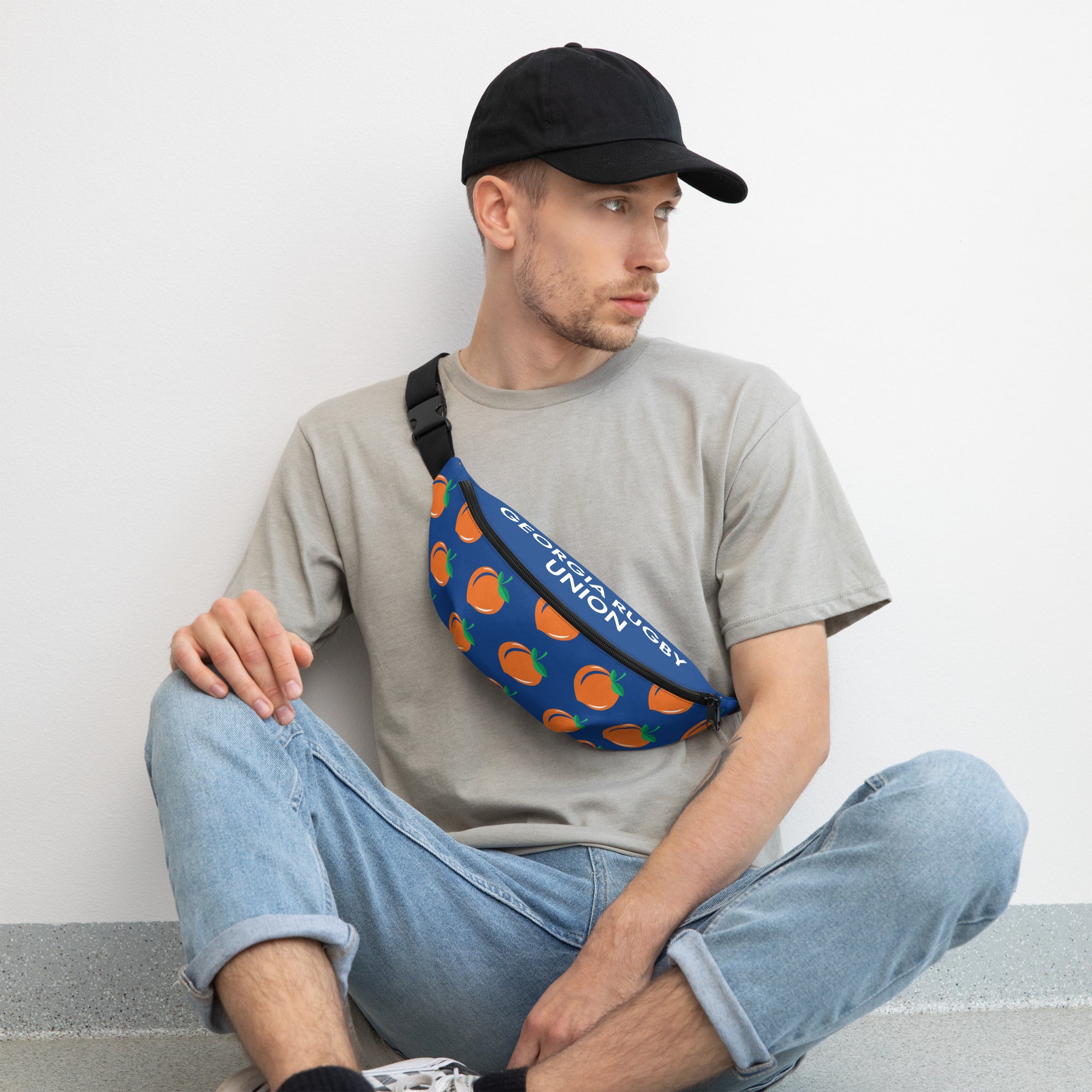 Georgia Rugby Union Fanny Pack - Waterproof Waist Bag for Sports, Travel & Outdoor Activities | Adjustable Belt for Men & Women | Perfect for Running, Hiking & Concerts