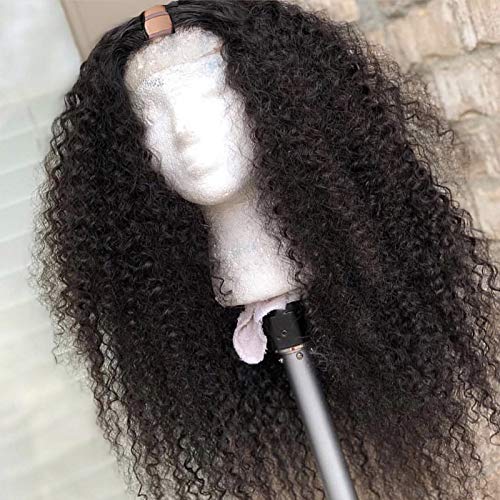 24 Inch 250% Density U Part Wig - Kinky Curly Brazilian Human Hair Wigs for Women | Natural Look & Easy Styling | Perfect for Daily Wear, Parties & Special Occasions