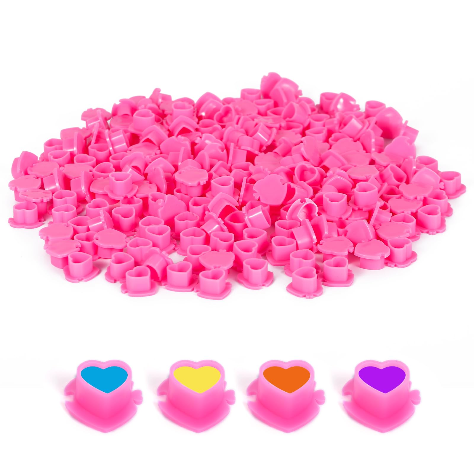 Premium YLRONGTIAN Tattoo Ink Caps - Vibrant Pink Color for Professional Tattoo Artists | Ideal for Tattoo Studios, Body Art & Permanent Makeup Applications