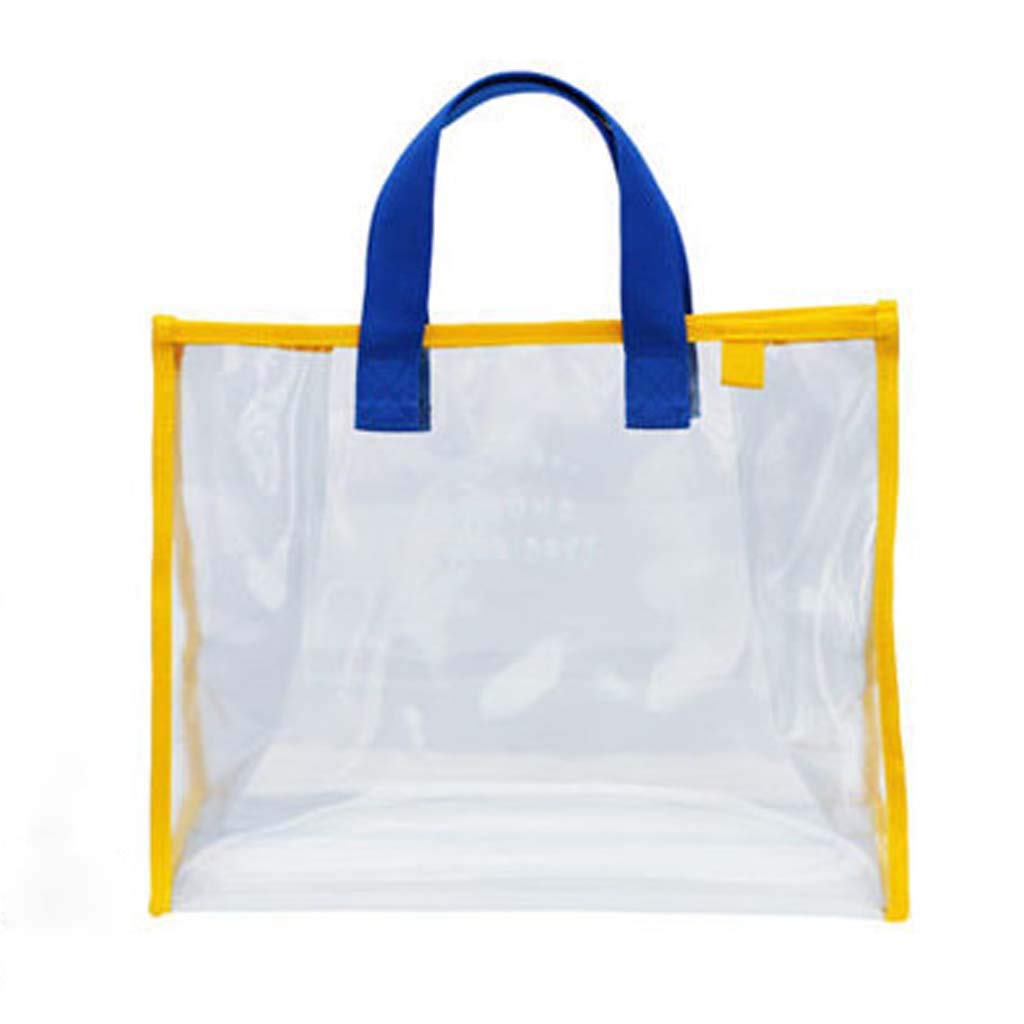 Qwent Transparent PVC Shoulder Bag - Waterproof Summer Beach Bag for Swimming, Travel & Outdoor Activities | Fashionable Handbag for Women, Pool, Gym & Vacation Essentials