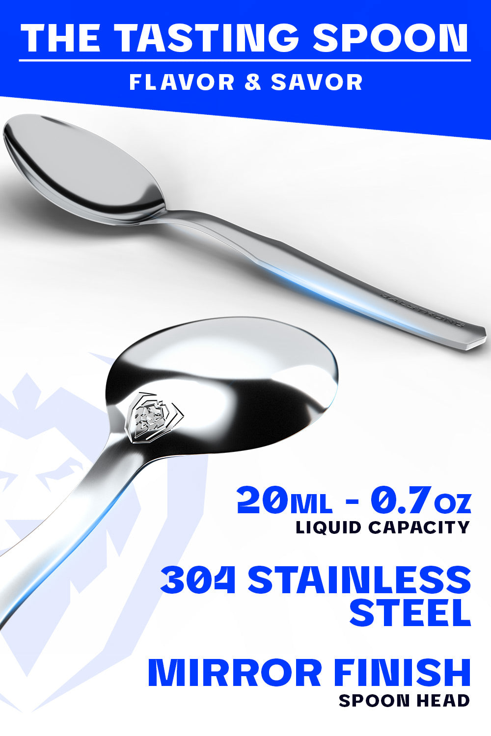 Premium Dalstrong Chef Tasting Spoon - Professional Stainless Steel Plating Spoon for Cooking, Baking & Food Presentation - Perfect for Restaurants, Home Chefs & Culinary Gifts