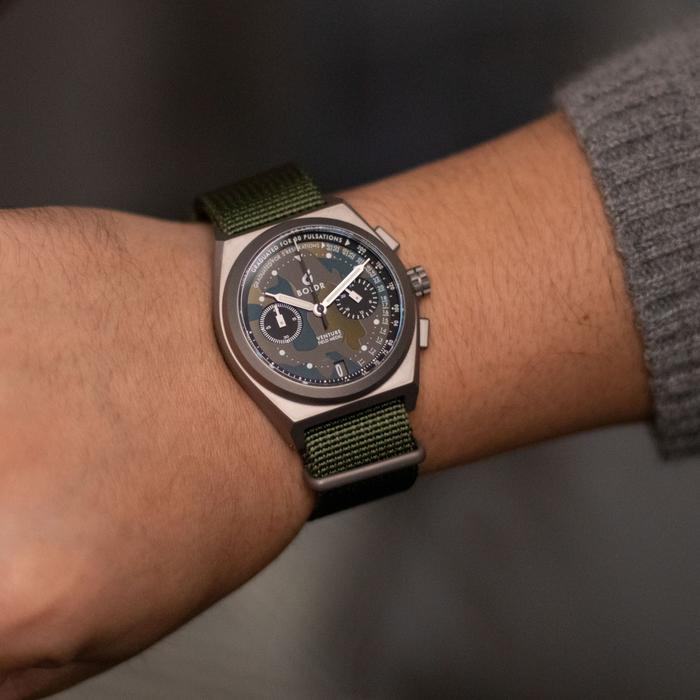 BOLDR Venture Field Medic Camo Green Watch - Military Style Tactical Outdoor Sports Watch for Men - Perfect for Hiking, Camping & Adventure Activities
