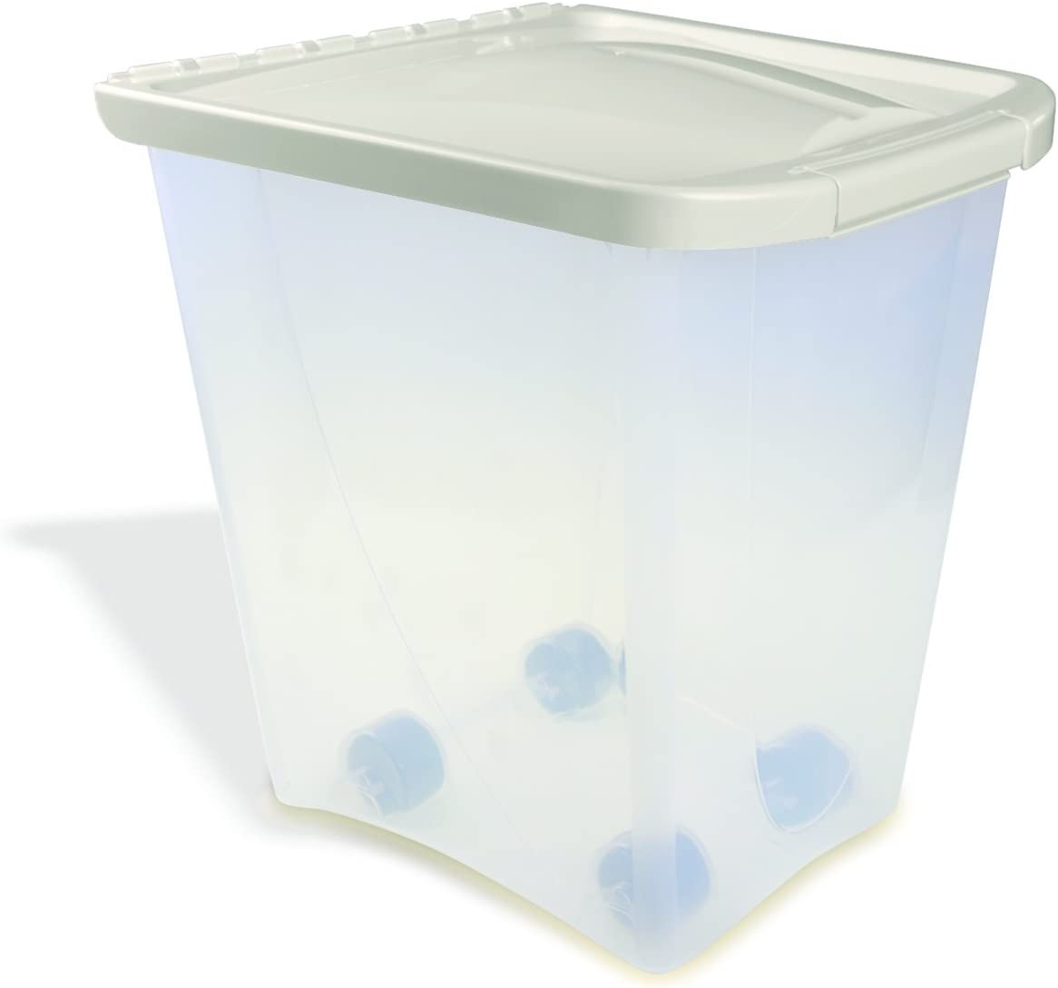 Best Large Pet Food Storage Container with Wheels - 25 lb Airtight Dog & Cat Food Bin for Easy Rolling & Freshness - Perfect for Home, Garage, or Pet Store Use