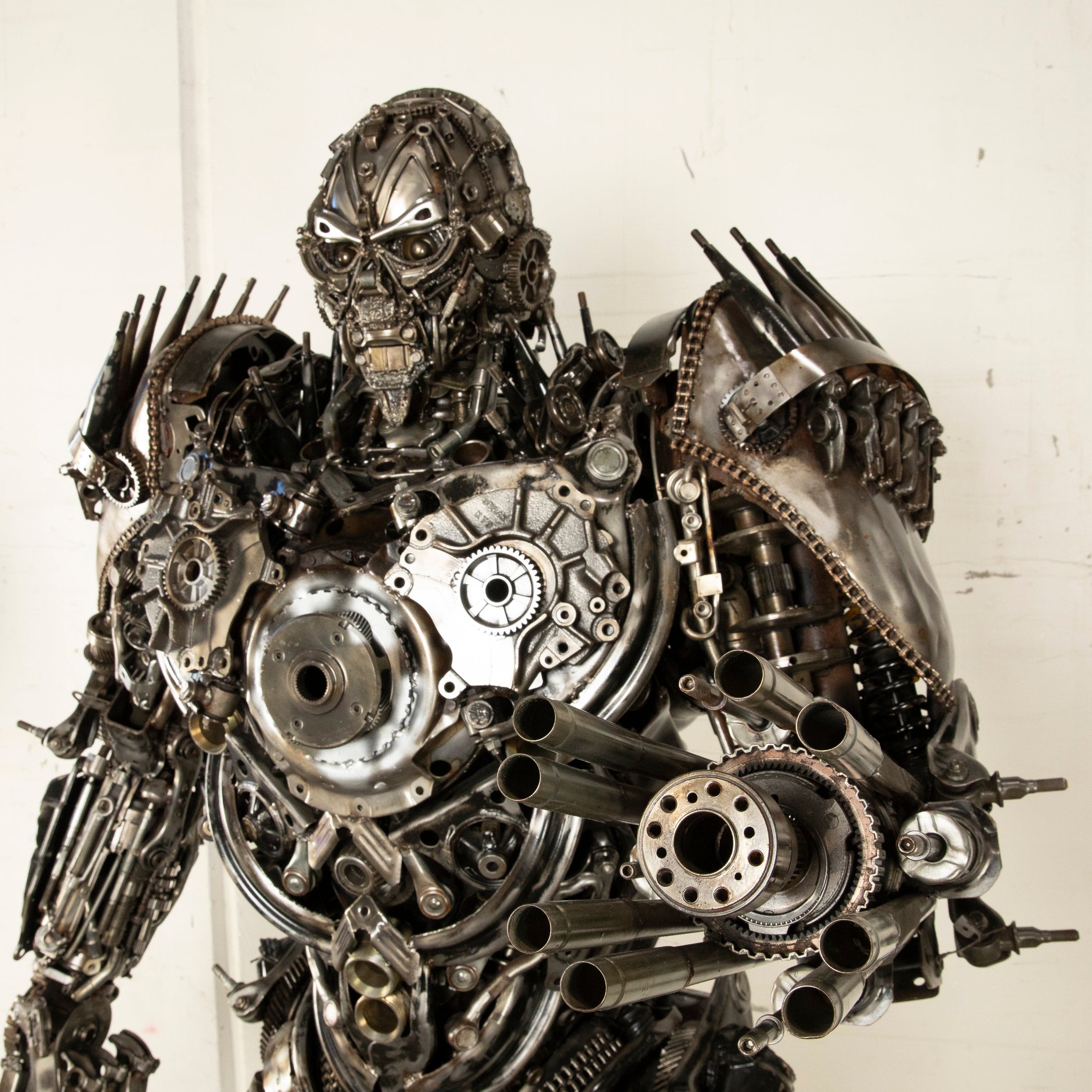 102 Lockdown Decepticon Inspired Recycled Metal Art Sculpture - Transformers Collectible for Home & Office Decor | Perfect for Fans, Gift Giving & Geek Culture Displays