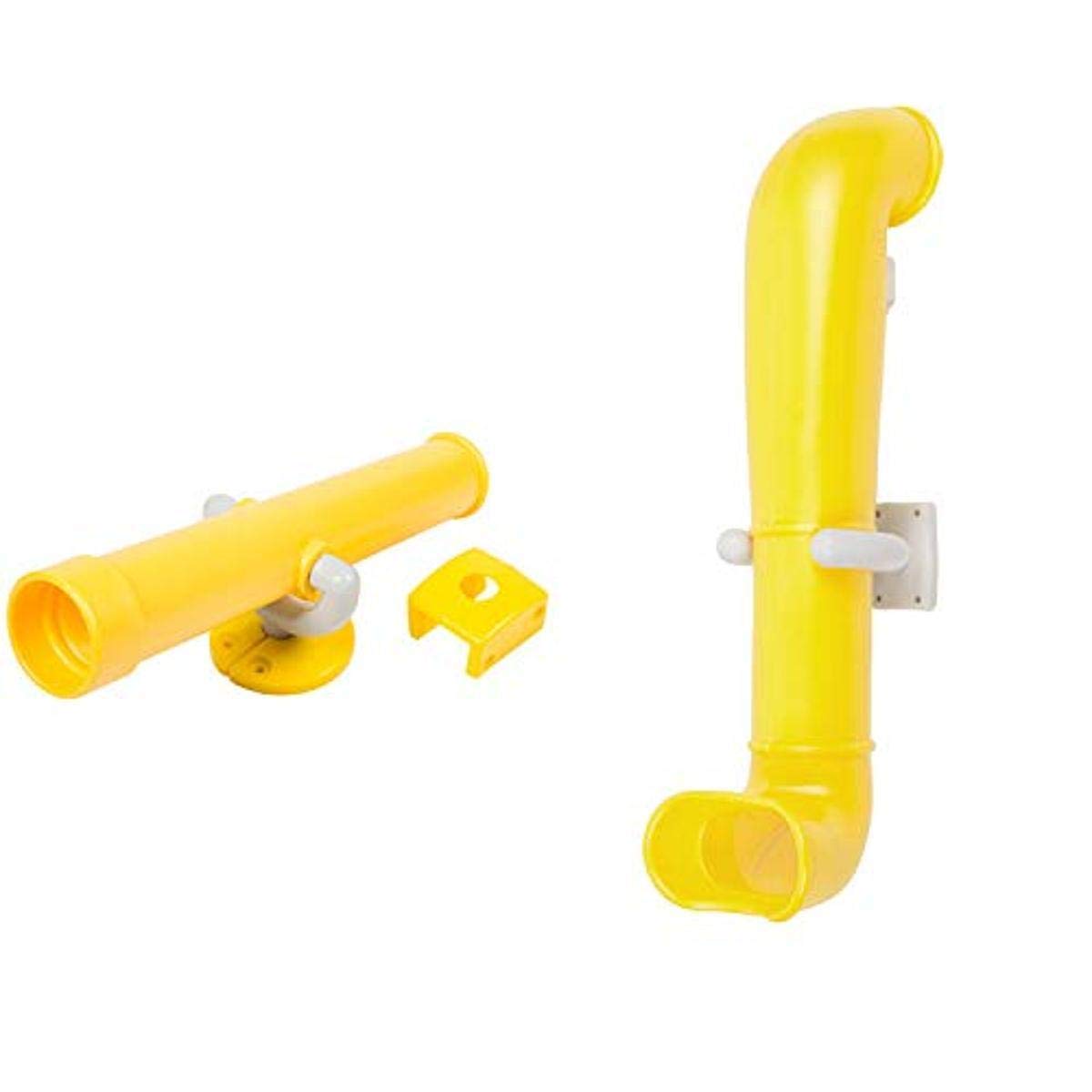 Swing Set Stuff Inc. Telescope Periscope Kit for Kids - Yellow STEM Educational Toy with SSS Logo Sticker - Perfect for Outdoor Exploration, Science Projects & Backyard Adventures