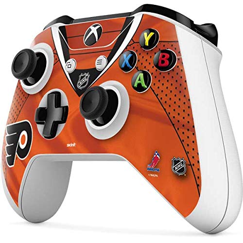 Officially Licensed NHL Philadelphia Flyers Jersey Design Gaming Skin for Xbox One S Controller - Custom Decal for Enhanced Grip & Style - Perfect for Gaming Enthusiasts & Sports Fans