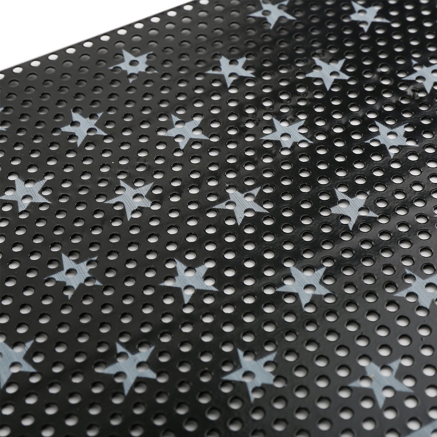 2007-2018 Jeep Wrangler JK & JKU Unlimited Grille Insert Mesh Cover - Black & White American Flag Bug Screen for Off-Road Protection | Durable Dust & Debris Shield for Summer Driving, Trail Riding & Highway Cruising | Perfect for Jeep Enthusiasts & Outdoor Adventures | Ideal for Desert Off-Roading, Camping Trips & Daily Commuting
