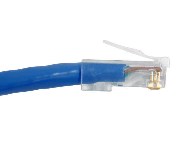 Premium CAT6 RJ45 Ethernet Connector with Insert for OD Under 6.5mm - High-Speed Network Cable Termination for Home & Office Networking
