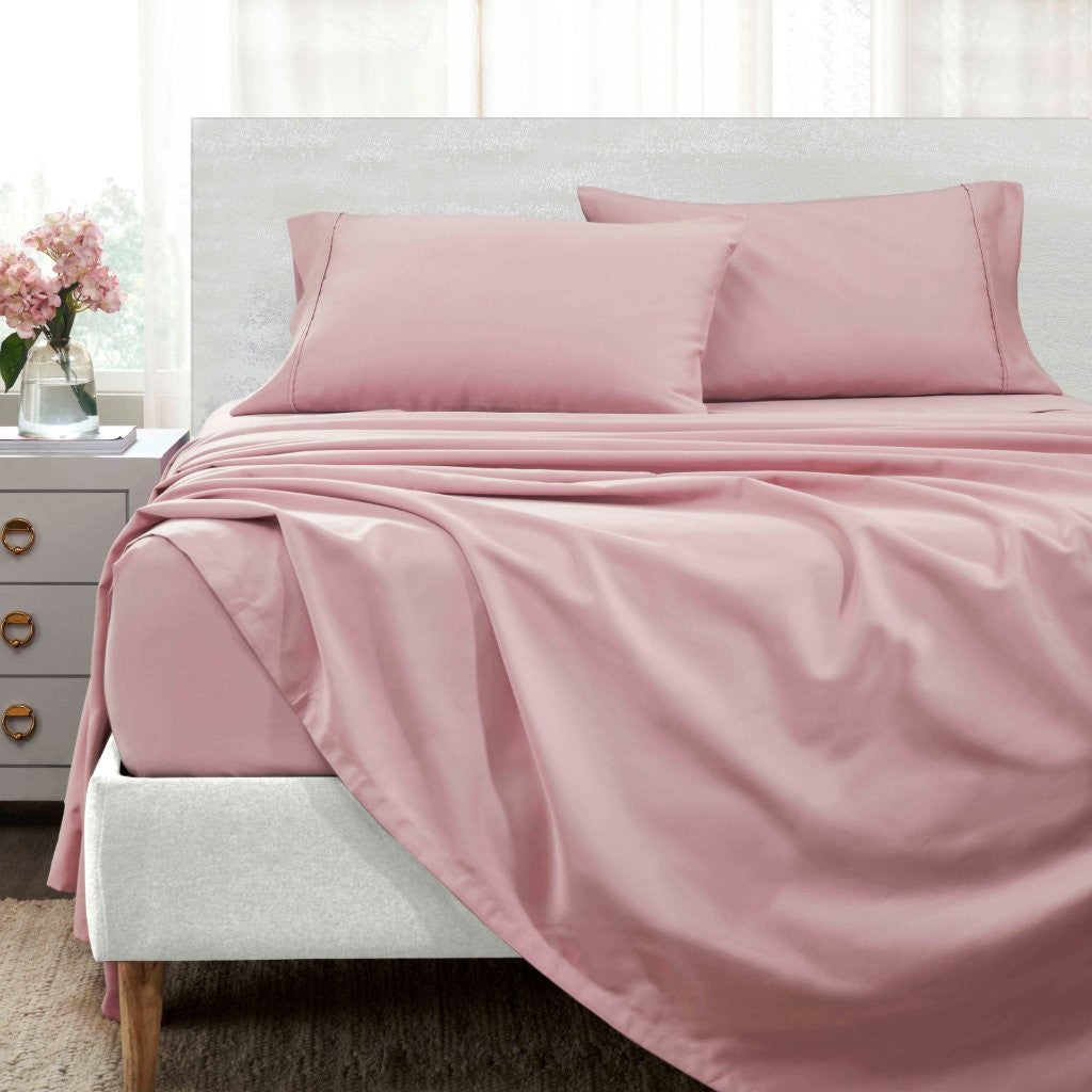 Premium 1400-1500 Thread Count Cotton Blend Deep Pocket Bed Sheet Set - Ultra Soft & Breathable for a Comfortable Sleep - Perfect for Master Bedroom, Guest Room & Dorm