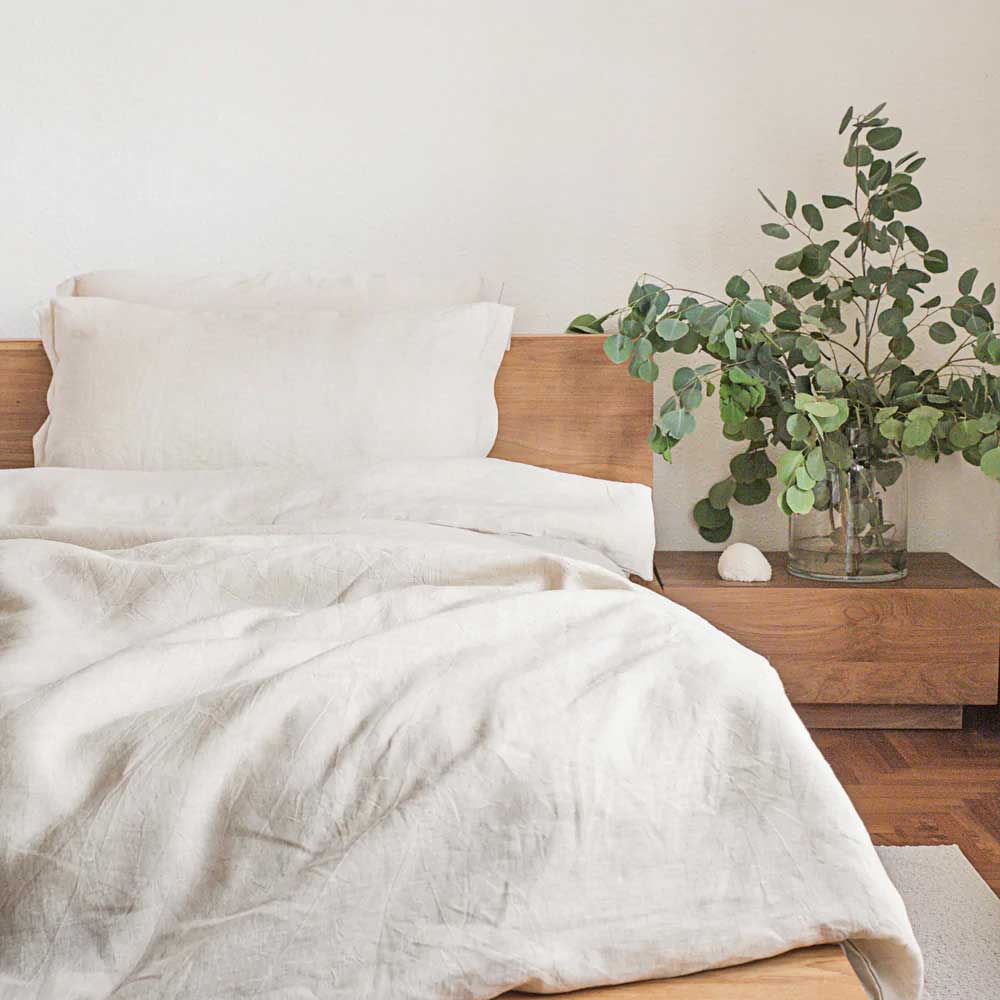 Heveya® 100% Natural Linen Duvet Cover Set - Breathable & Soft Bedding for All Seasons | Perfect for Master Bedroom, Guest Room & Airbnb