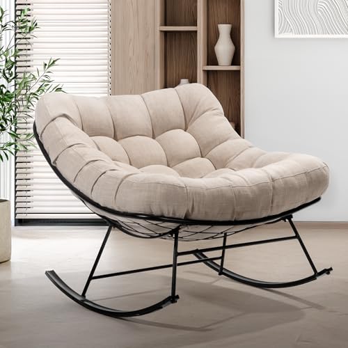 Beige Cushion - Black Matte Rocker