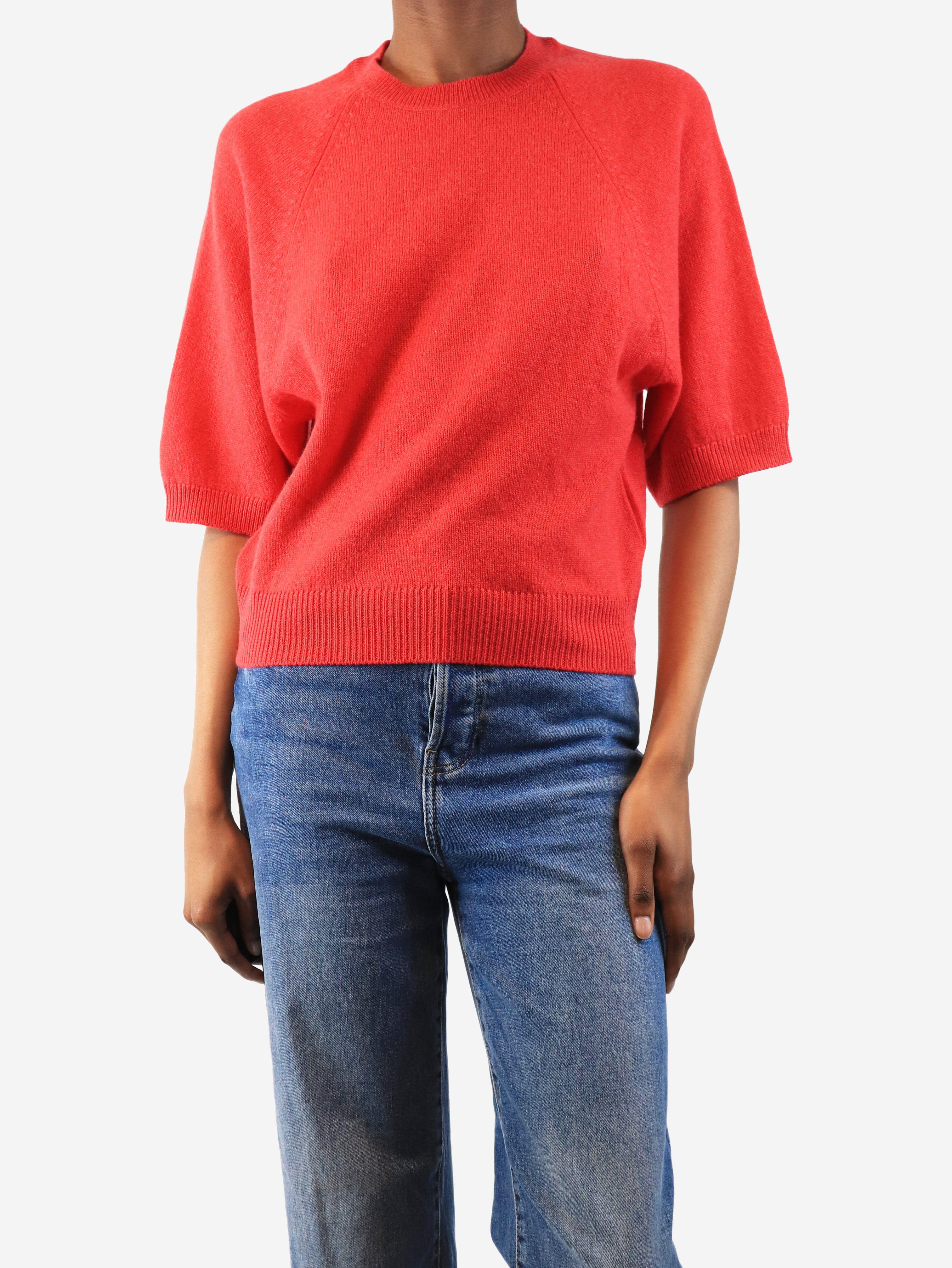 Cherry Print Slouchy T-Shirt - Women's UK Size 4 - Casual Loungewear & Summer Outfit Essential