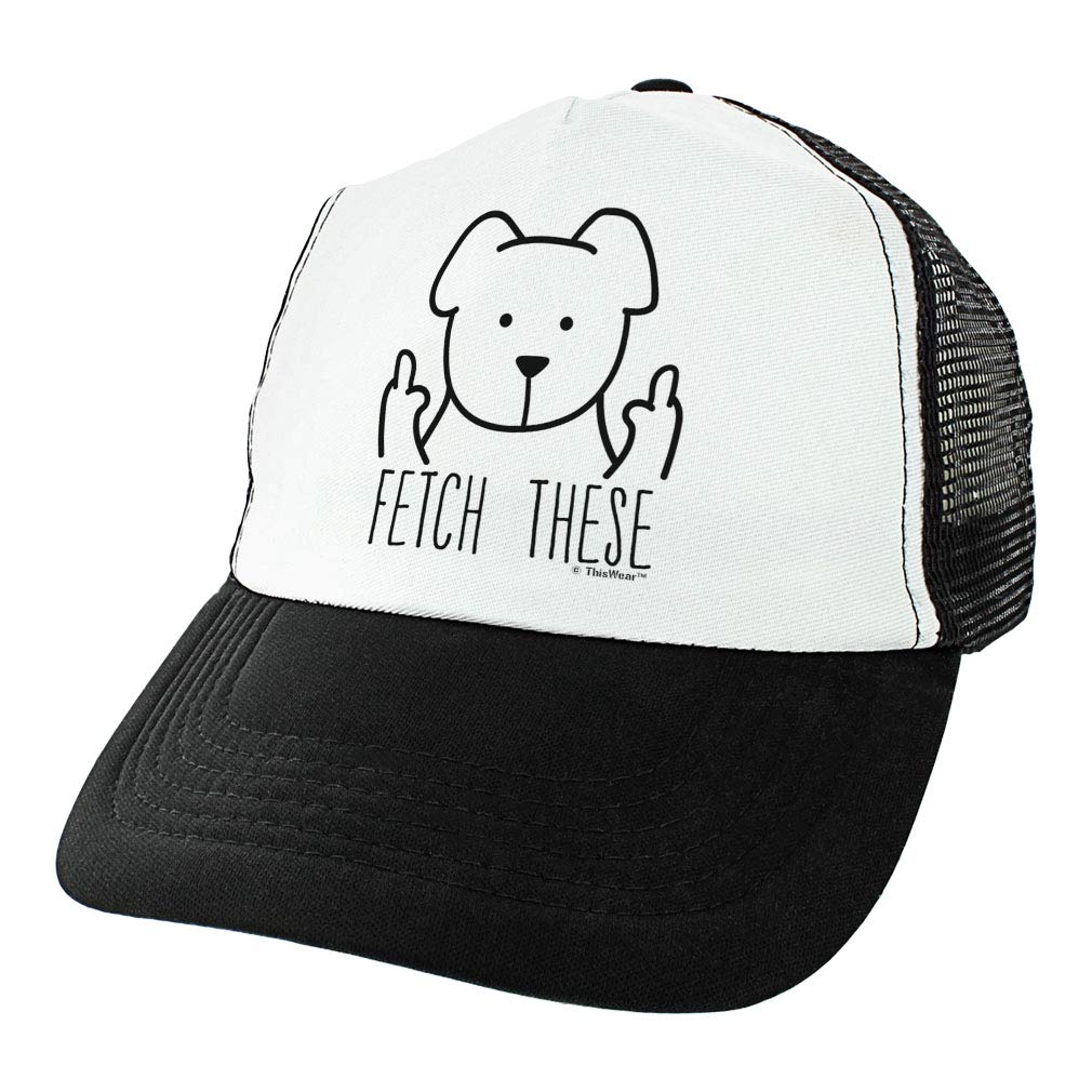 Funny Dog Dad & Mom Gifts - Middle Finger Trucker Hat & Coolie Bundle for Dogs | Perfect for Pet Lovers, Gag Gifts & Dog Birthday Parties