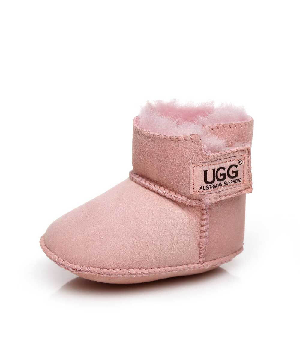 UGG Baby Beanie Bootie Gift Set - Soft Wool Booties & Hat for Newborns & Infants | Perfect Baby Shower Gift & Winter Outfit Accessories