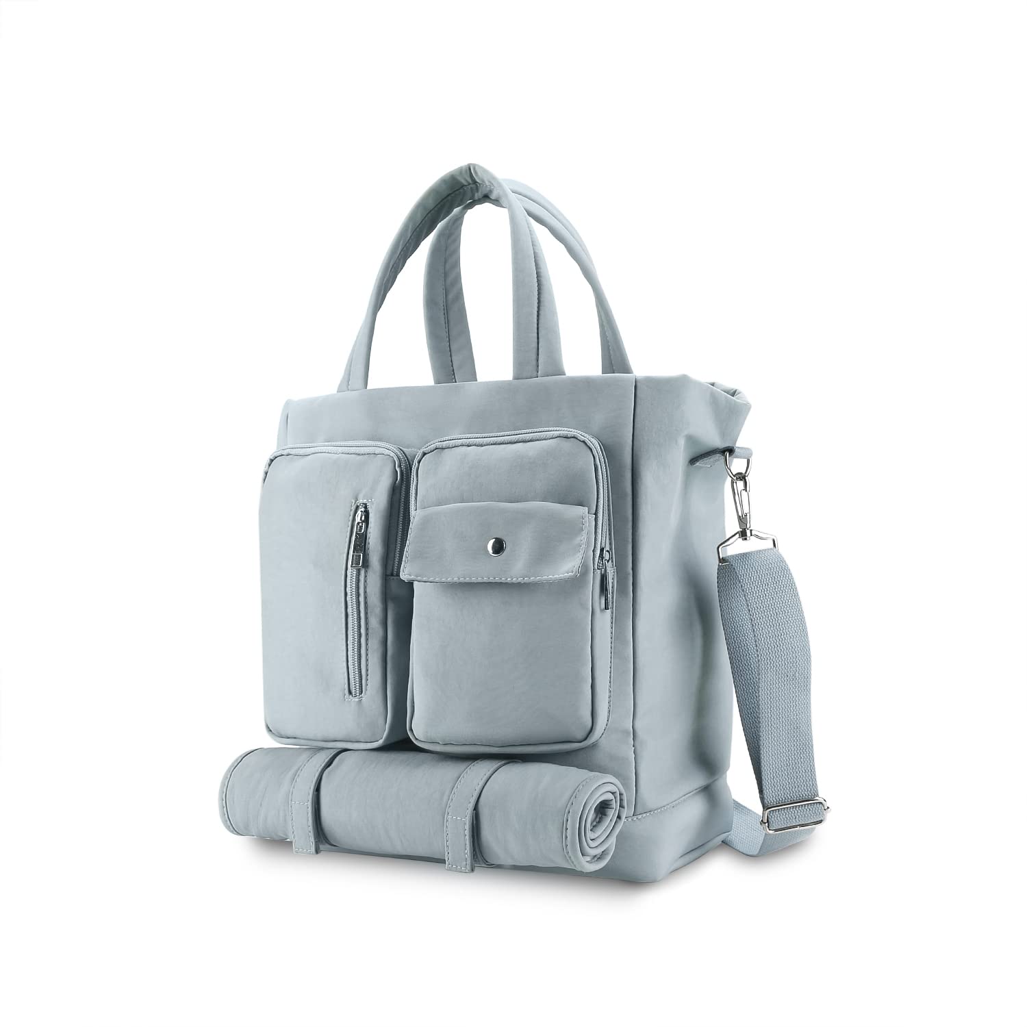 Lmbabter Multifunctional Diaper Bag Tote with Pacifier Case & Changing Pad - Large Waterproof Baby Bag for Travel, Hospital, Daycare - Perfect as Weekender Bag for Moms & Dads