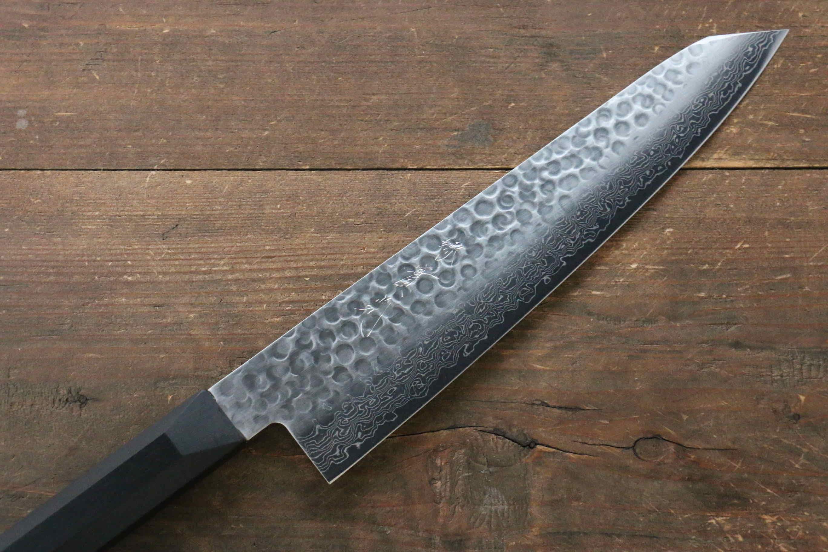 Premium Jikko VG10 17-Layer Damascus Gyuto Chef Knife 230mm (9 Inch) with Ebony Wood Handle - Professional Japanese Kitchen Knife for Slicing, Dicing & Meat Cutting