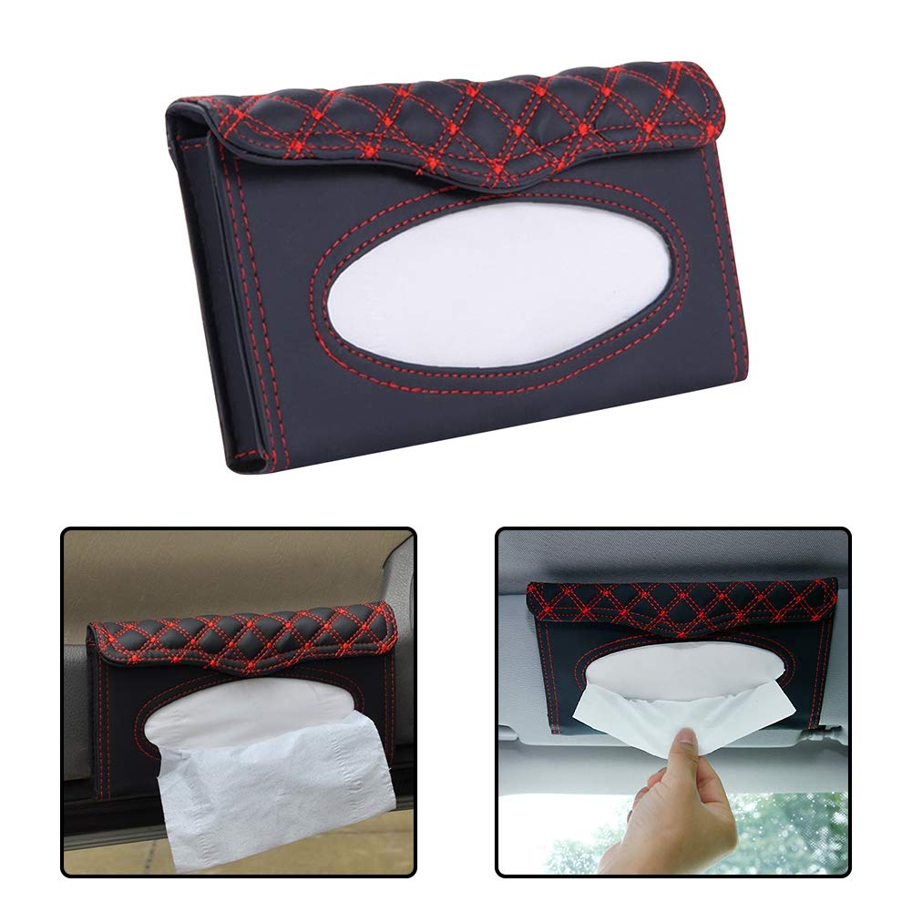Car Sun Visor Tissue Box Holder - Universal Car Tissue Dispenser for Wipes & Paper | Perfect for Home, Office & Vehicle Organization