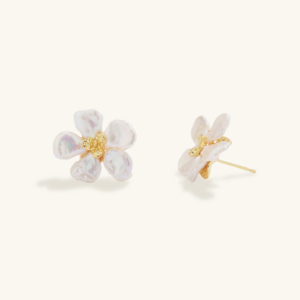 Baroque Pearl Stud Earrings for Women – Elegant Dangle Earrings with Unique Baroque Pearls – Perfect for Weddings, Parties & Everyday Wear