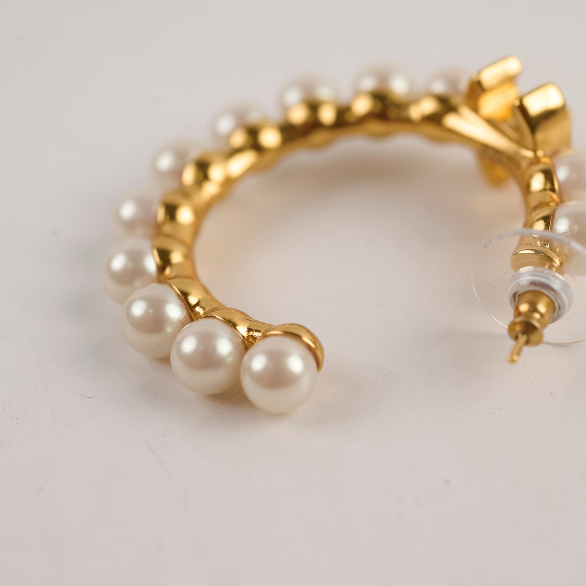 Chanel Multi Pearl Hoop Earrings - Luxury Fashion Jewelry for Women | Perfect for Parties, Weddings & Special Occasions