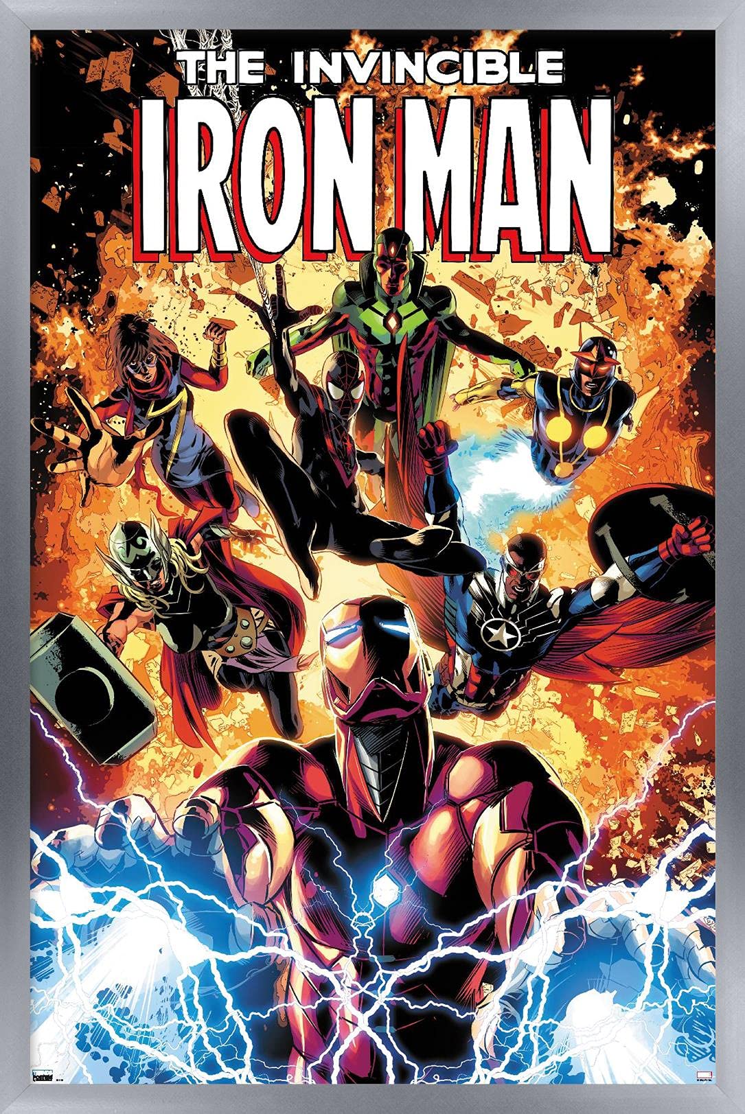 Marvel Comics Iron Man Wall Poster - Invincible Iron Man #11, 22.4