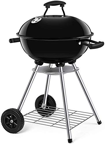 Portable Charcoal BBQ Grill - FDSAD Metal Brazier Fire Pit & Kettle Grill for Outdoor Cooking | Garden, Patio, Camping & Backyard Barbecue