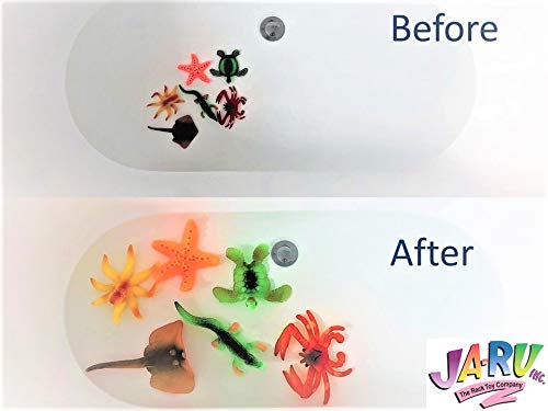 JA-RU Magic Grow Water Growing Toys (24 Pack) - Jumbo Expanding Sea Creatures for Kids, Ocean Themed Party Favors & Easter Basket Stuffers - Fun STEM Learning & Sensory Play for Bath Time, Pool Parties & Classroom Activities