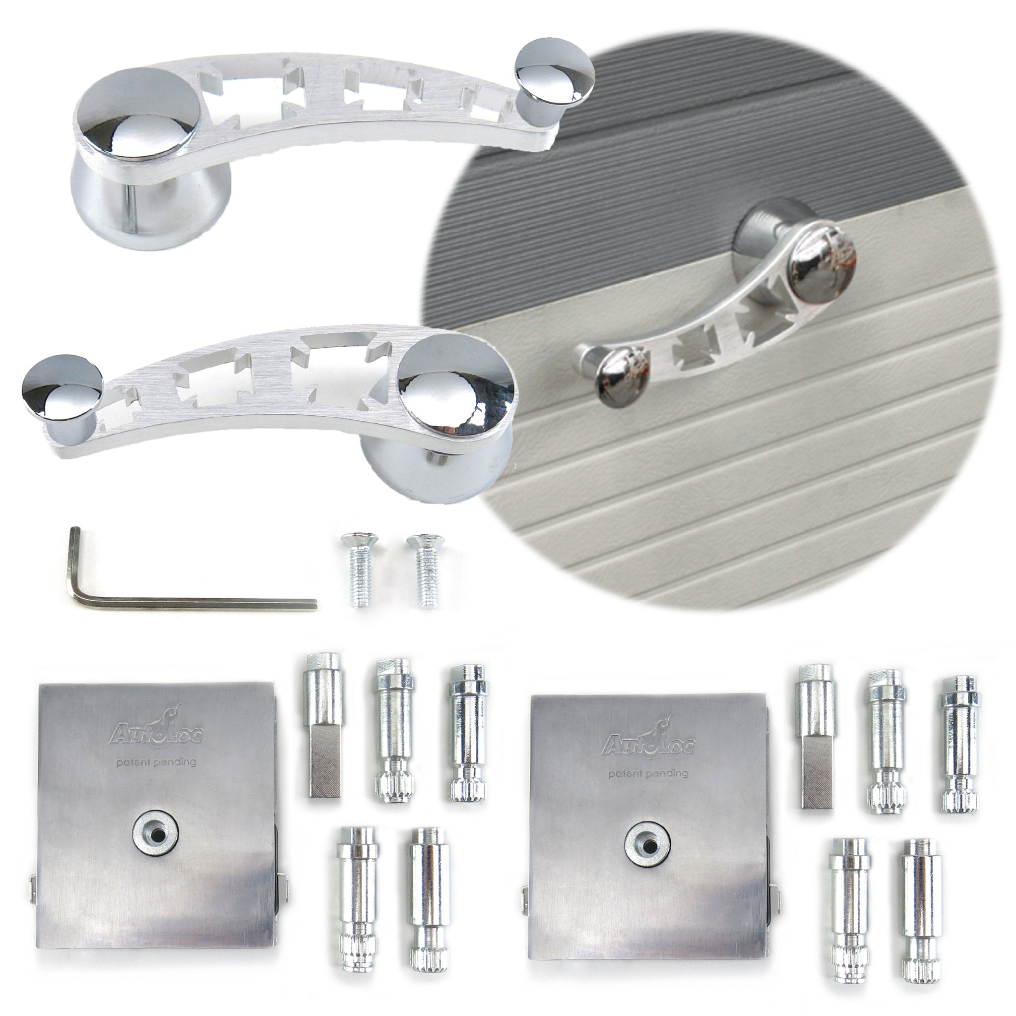 1904 Cadillac Model B 12V Power Window Conversion Kit - Billet Crank Switch & Cross Lever Handles - Vintage Car Restoration Accessories for Classic Auto Enthusiasts